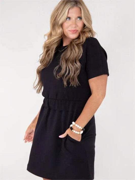 AirEssentials Cinched T-Shirt Dress(BUY 2 FREE SHIPPING)